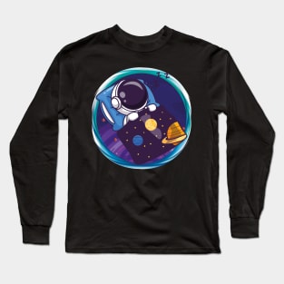 Sleeping Astronaut Long Sleeve T-Shirt